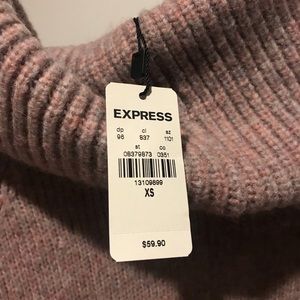 Express cowl neck puffy arm sweater